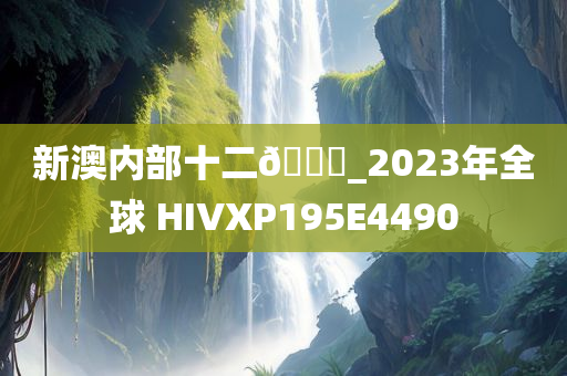 新澳内部十二🐎_2023年全球 HIVXP195E4490