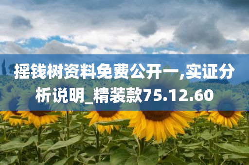 摇钱树资料免费公开一,实证分析说明_精装款75.12.60