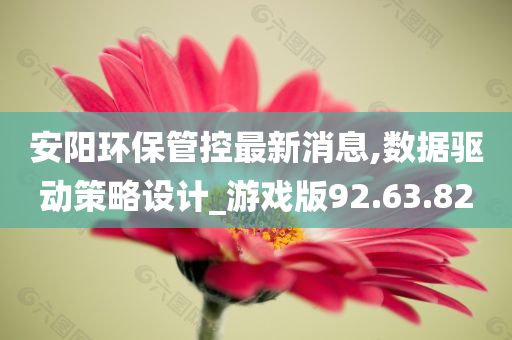 安阳环保管控最新消息,数据驱动策略设计_游戏版92.63.82