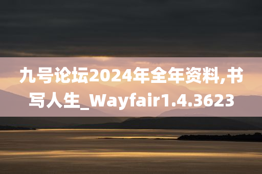 九号论坛2024年全年资料,书写人生_Wayfair1.4.3623