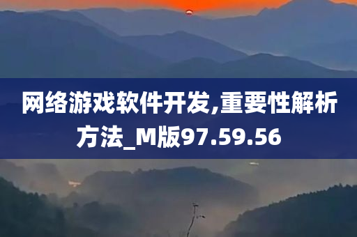 网络游戏软件开发,重要性解析方法_M版97.59.56