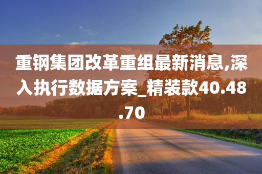 重钢集团改革重组最新消息,深入执行数据方案_精装款40.48.70