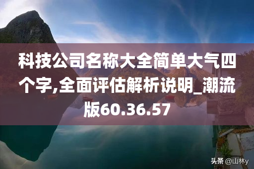 科技公司名称大全简单大气四个字,全面评估解析说明_潮流版60.36.57