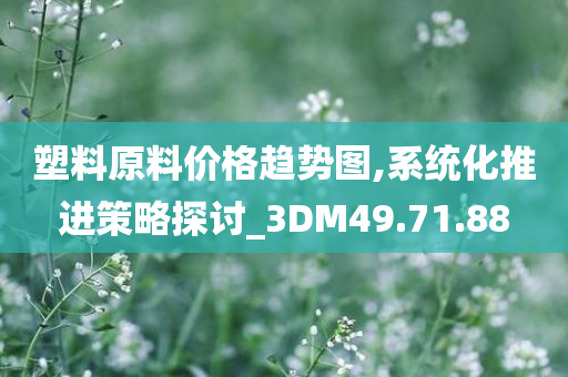 塑料原料价格趋势图,系统化推进策略探讨_3DM49.71.88