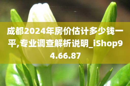 成都2024年房价估计多少钱一平,专业调查解析说明_iShop94.66.87