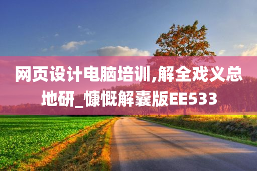 网页设计电脑培训,解全戏义总地研_慷慨解囊版EE533