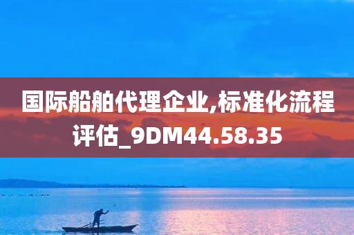 国际船舶代理企业,标准化流程评估_9DM44.58.35