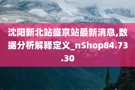 沈阳新北站盛京站最新消息,数据分析解释定义_nShop84.73.30