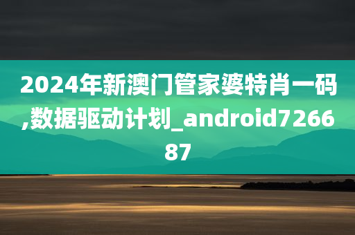 2024年新澳门管家婆特肖一码,数据驱动计划_android726687