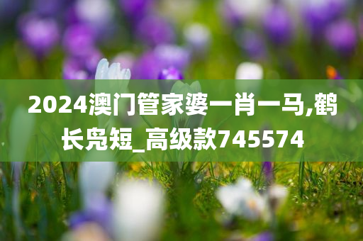 2024澳门管家婆一肖一马,鹤长凫短_高级款745574