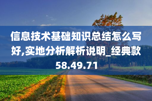 信息技术基础知识总结怎么写好,实地分析解析说明_经典款58.49.71