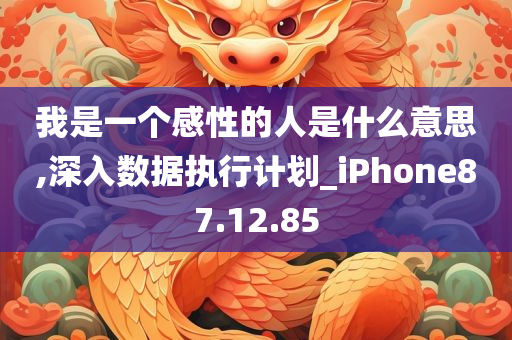 我是一个感性的人是什么意思,深入数据执行计划_iPhone87.12.85