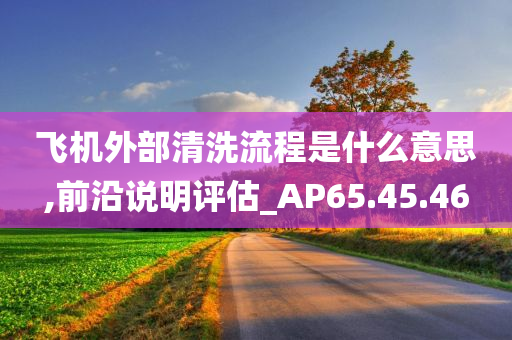 飞机外部清洗流程是什么意思,前沿说明评估_AP65.45.46