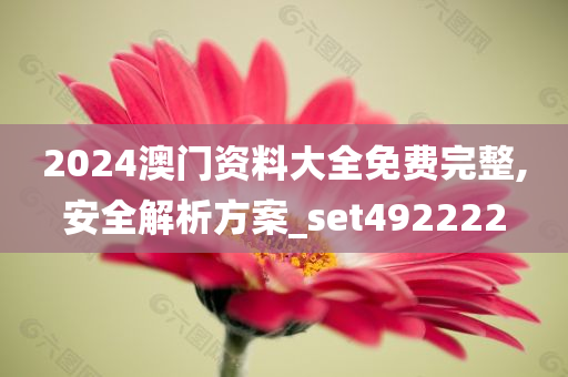 2024澳门资料大全免费完整,安全解析方案_set492222