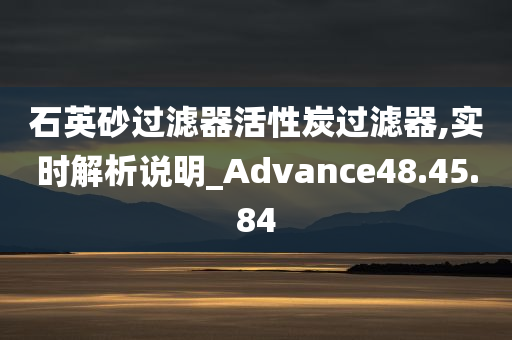 石英砂过滤器活性炭过滤器,实时解析说明_Advance48.45.84