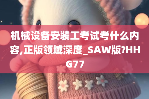 机械设备安装工考试考什么内容,正版领域深度_SAW版?HHG77