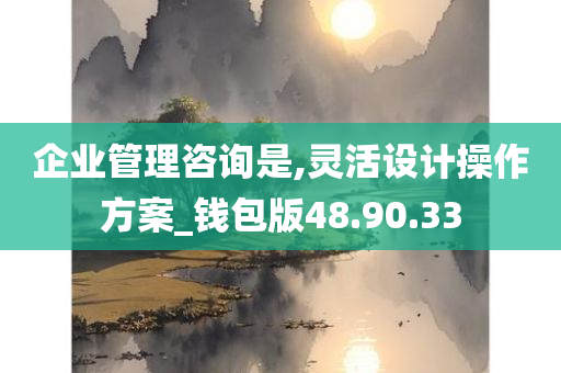 企业管理咨询是,灵活设计操作方案_钱包版48.90.33