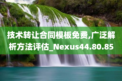 技术转让合同模板免费,广泛解析方法评估_Nexus44.80.85