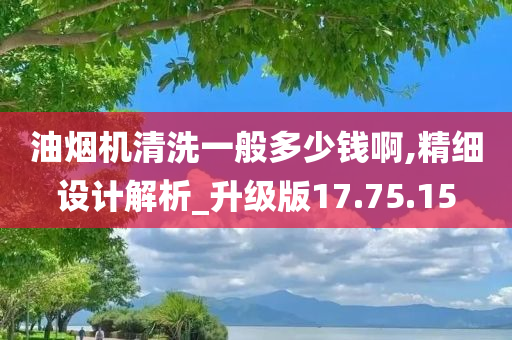 油烟机清洗一般多少钱啊,精细设计解析_升级版17.75.15