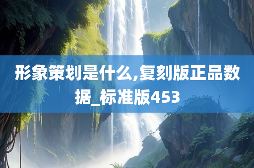 形象策划是什么,复刻版正品数据_标准版453