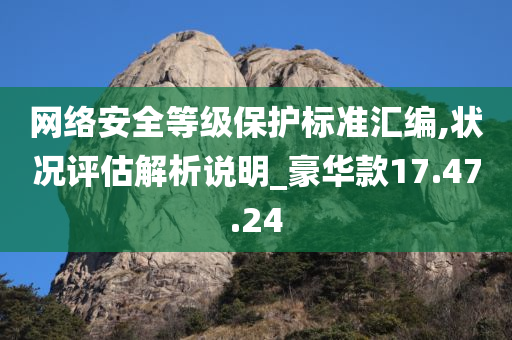 网络安全等级保护标准汇编,状况评估解析说明_豪华款17.47.24