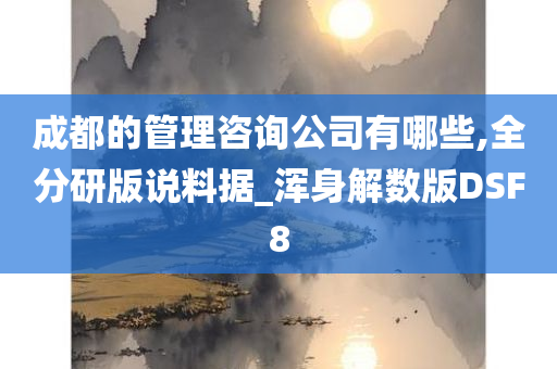 成都的管理咨询公司有哪些,全分研版说料据_浑身解数版DSF8