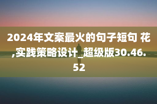 2024年文案最火的句子短句 花,实践策略设计_超级版30.46.52