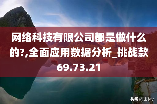 网络科技有限公司都是做什么的?,全面应用数据分析_挑战款69.73.21