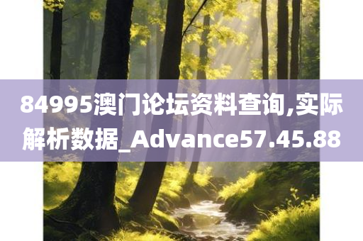 84995澳门论坛资料查询,实际解析数据_Advance57.45.88