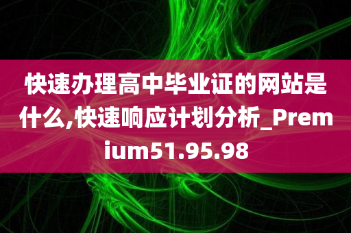 快速办理高中毕业证的网站是什么,快速响应计划分析_Premium51.95.98