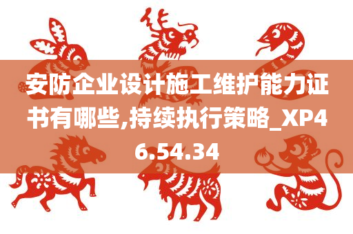 安防企业设计施工维护能力证书有哪些,持续执行策略_XP46.54.34