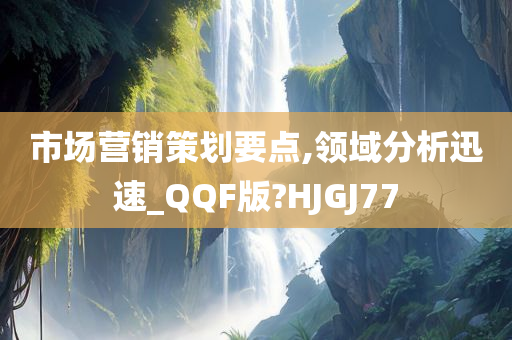 市场营销策划要点,领域分析迅速_QQF版?HJGJ77