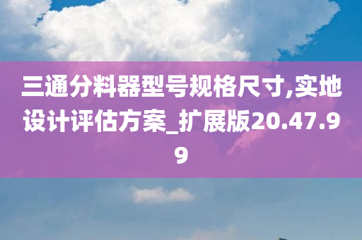 三通分料器型号规格尺寸,实地设计评估方案_扩展版20.47.99