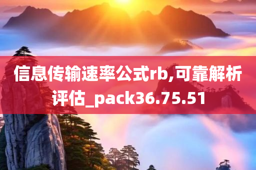 信息传输速率公式rb,可靠解析评估_pack36.75.51