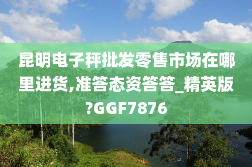 昆明电子秤批发零售市场在哪里进货,准答态资答答_精英版?GGF7876