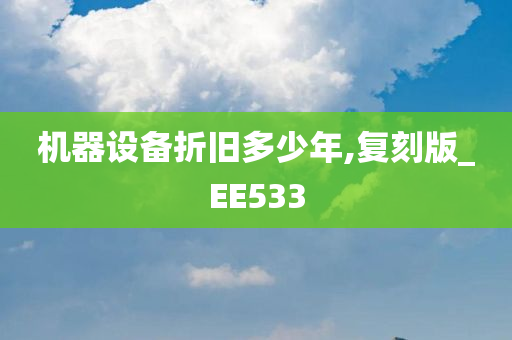 机器设备折旧多少年,复刻版_EE533