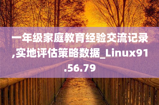 一年级家庭教育经验交流记录,实地评估策略数据_Linux91.56.79