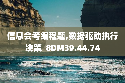 信息会考编程题,数据驱动执行决策_8DM39.44.74