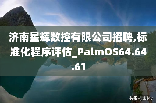 济南星辉数控有限公司招聘,标准化程序评估_PalmOS64.64.61