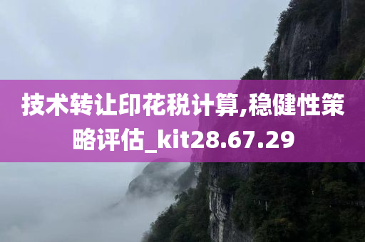 技术转让印花税计算,稳健性策略评估_kit28.67.29