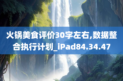 火锅美食评价30字左右,数据整合执行计划_iPad84.34.47