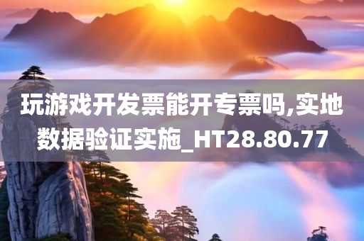 玩游戏开发票能开专票吗,实地数据验证实施_HT28.80.77