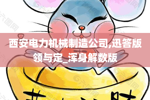 西安电力机械制造公司,迅答版领与定_浑身解数版