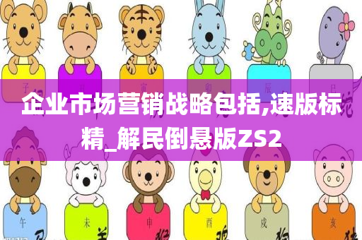 企业市场营销战略包括,速版标精_解民倒悬版ZS2