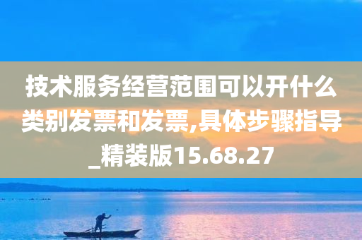 技术服务经营范围可以开什么类别发票和发票,具体步骤指导_精装版15.68.27