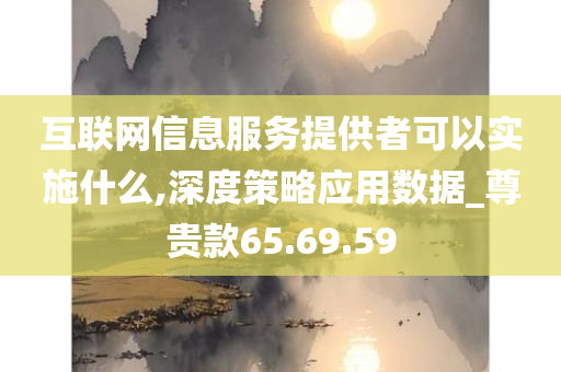 互联网信息服务提供者可以实施什么,深度策略应用数据_尊贵款65.69.59