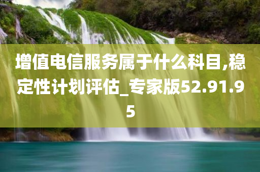 增值电信服务属于什么科目,稳定性计划评估_专家版52.91.95