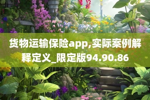 货物运输保险app,实际案例解释定义_限定版94.90.86