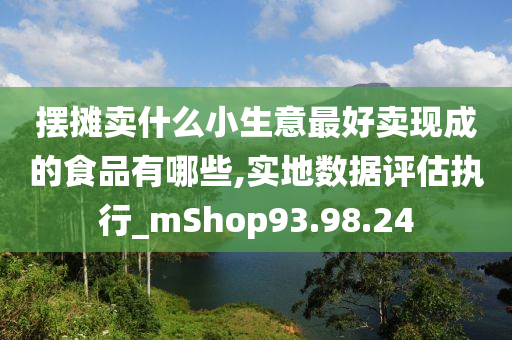 摆摊卖什么小生意最好卖现成的食品有哪些,实地数据评估执行_mShop93.98.24