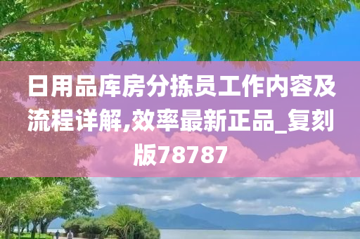 日用品库房分拣员工作内容及流程详解,效率最新正品_复刻版78787